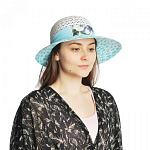 Шляпа женская соломенная с лентой (Цветы)