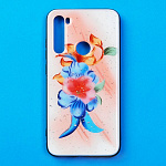 Чехол для смартфона Note 8 (Принт цветы, пластик)